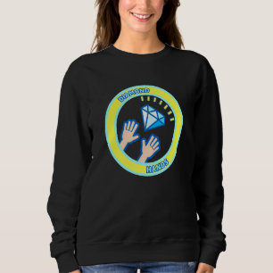 Diamant Händer Guld Ring Yolo Tendies till Måne T Shirt