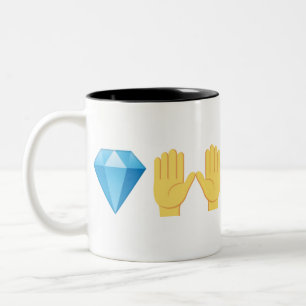 Diamant Händer Två-Tonad Mugg