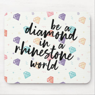 Diamant i en Rhinestonevärld Musmatta