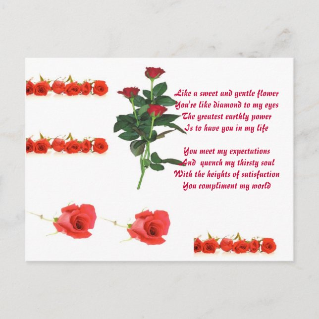 Diamant i min ögon vykort (Framsida)