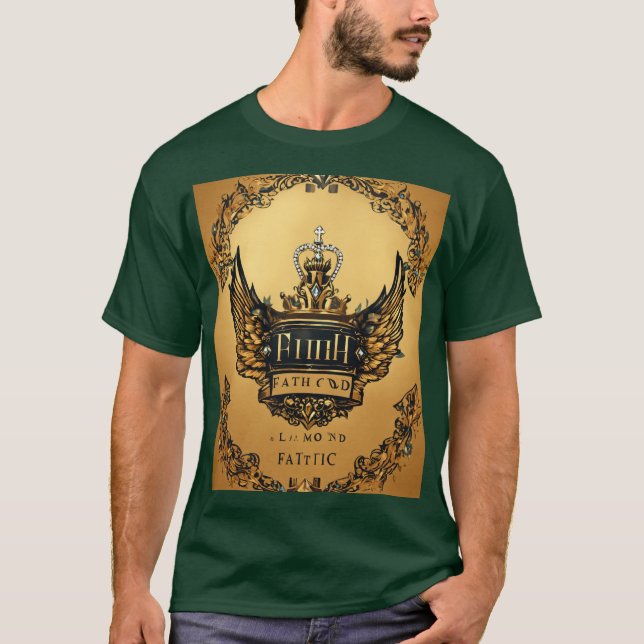"Diamant KRÅKA Design T-Shirt-Unique, Fold Graphic T Shirt (Framsida)