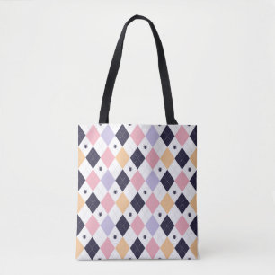 Diamant Lila Rosa med Spider Tygkasse