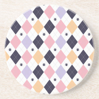 Diamant Lila Rosa med Spider Underlägg