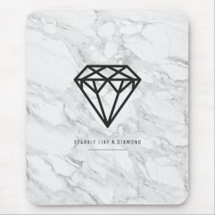Diamant med marmor musmatta