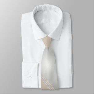 Diamant och Champagne-Färgad diagonalt-strimlad Slips