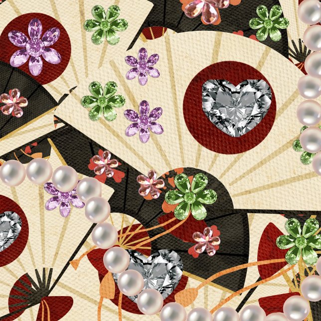 Diamant och pärlor pappra presentpapper (Skapare uppladdad)