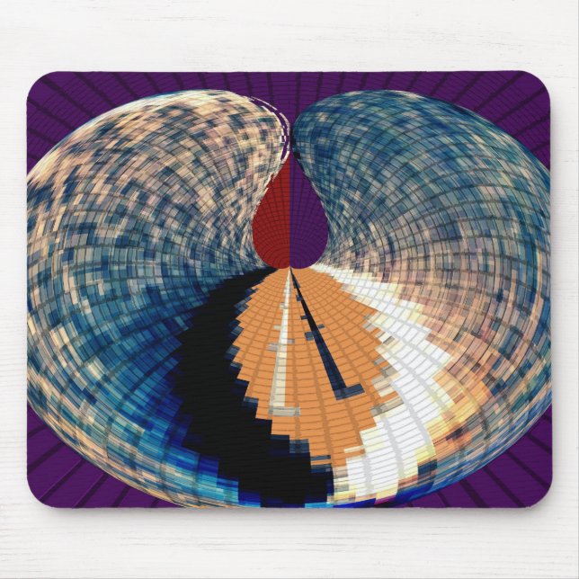 Diamant- och pyramidPetalmönster V6 Musmatta (Framsidan)