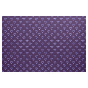 Diamant - Pastellblå på djup Lila Tyg