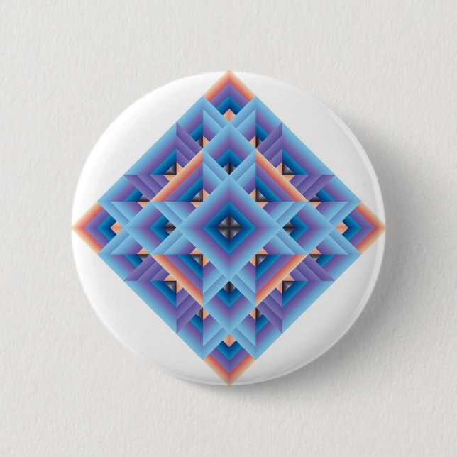 Diamant Quilt in Blue and Lila Knapp (Framsida)