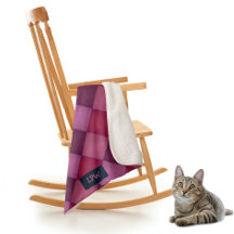 Diamant Quilt - Pinks och Lila - lägg till initial