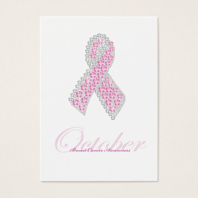 Diamant Ribbon Message Card Visitkort (Framsidan)