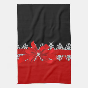 Diamant (röda) Delilah, Kökshandduk