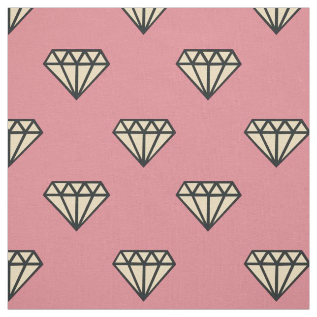 Diamant: rosor, grå färg & kräm tyg (Provkarta)