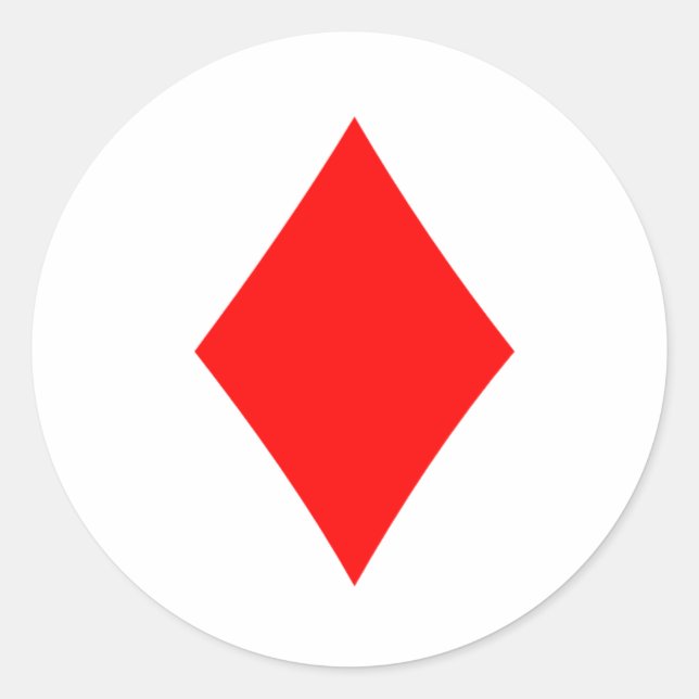 Diamant Runt Klistermärke (Framsida)