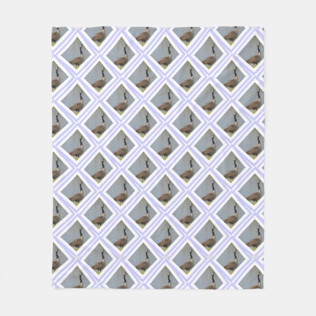 Diamant Shaped Goose by Pond Fleece Blanket (Framsidan)