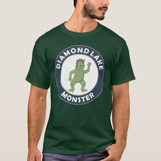 Diamant sjömonster t-shirt (Framsida)