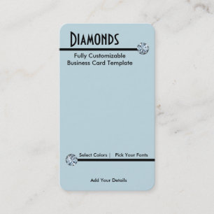 Diamant smycken - Diamant strass logo Visitkort
