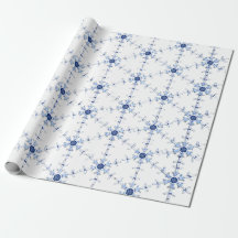 Diamant snöflingemönster inslagningspapper