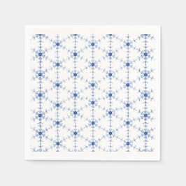 Diamant snöflingemönster pappersservett