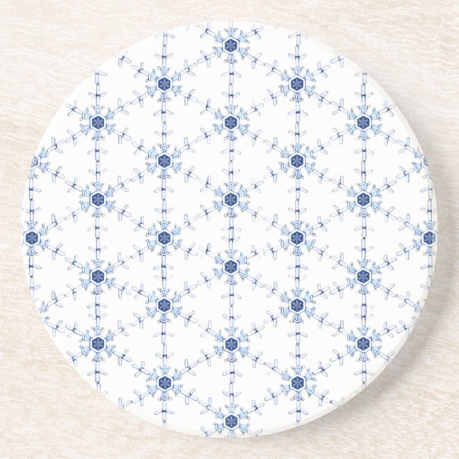 Diamant snöflingemönster underlägg (Framsidan)