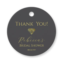 Diamant tack bröllopsdusch presentkort