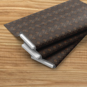 Diamant Tooled Leather Titta Mönster Tyg