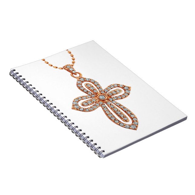 Diamantbild för foto-notebook-dator anteckningsbok med spiral (Högra Sidan)