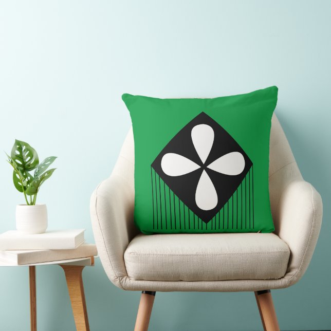 Diamantblomma Geometriskt Mönster Kudde (Stol)