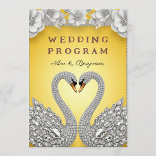 Diamantbröllop Svanepar Lyx Romantik Tema Program