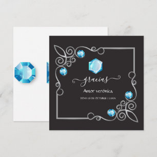 Diamantbröllop Tacksamhetskort Tack Kort