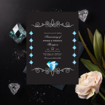 Diamantbröllopsinbjudan