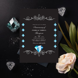 Diamantbröllopsinbjudan Inbjudningar