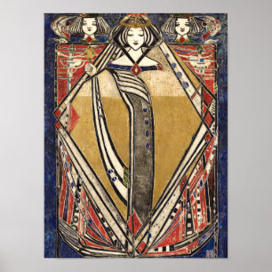 Diamantdrottning av Margaret Macdonald Mackintosh Poster