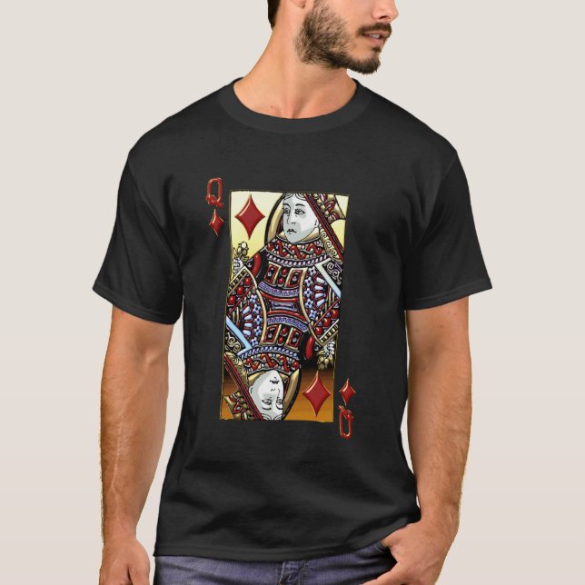 Diamantdrottning Lyxig Färgupplaga T Shirt (Framsida)