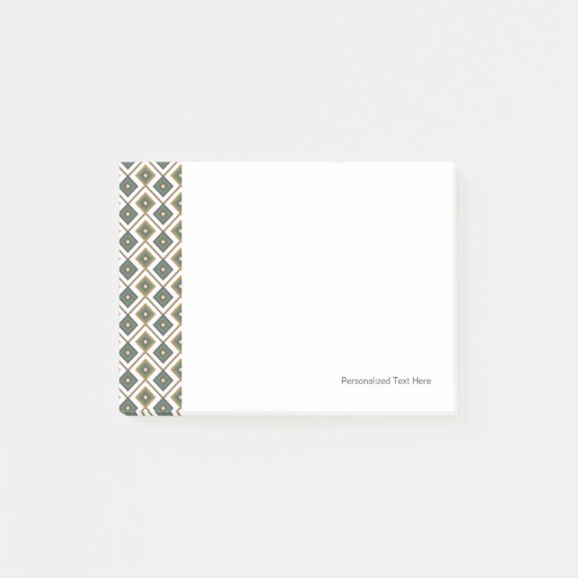 Diamante i grönt post-it block (Framsida)