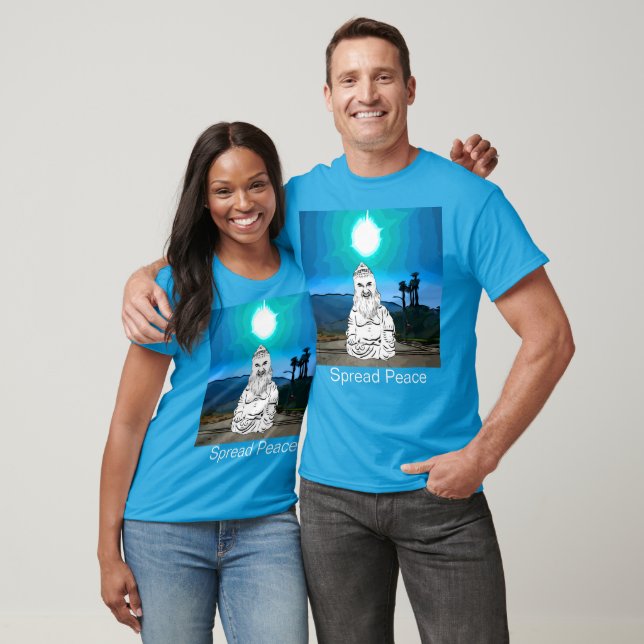 Diamante Luz Artist-Porträtt T Shirt (Unisex)