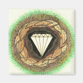 Diamanten formas under Underbart tryck Magnet