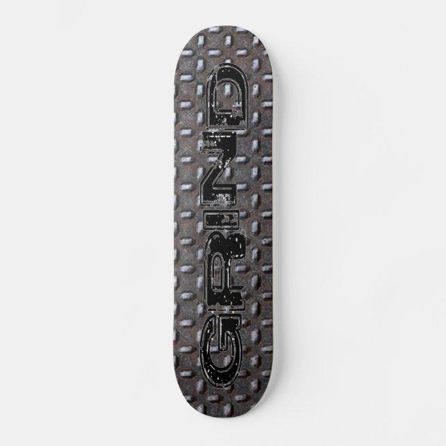 Diamanten pläterar skateboarden old school skateboard bräda 21,6 cm (Framsida)
