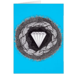 Diamanten som bildas under underbar, pressar hälsningskort