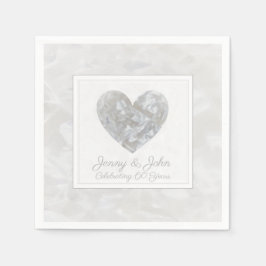 Diamantens 60-årsdag i bröllop pappersservett