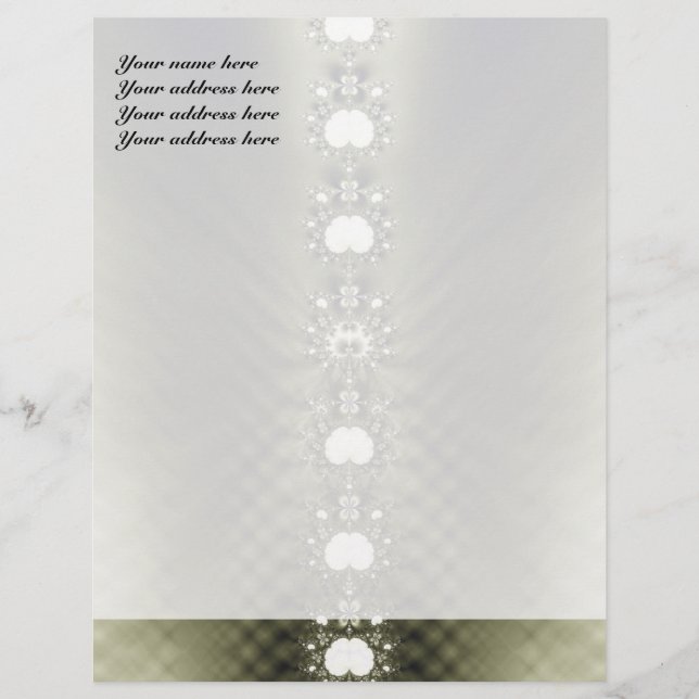 Diamanter Anpassningsbar Letterhead Brevhuvud (Framsida)