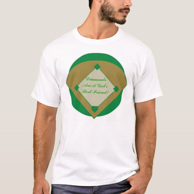 Diamanter är en flickabästa vän t shirt (Framsida)