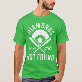 Diamanter är en flickas bästa kompis bas t shirt