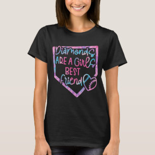 Diamanter är en flickas bästa vän-basket t shirt