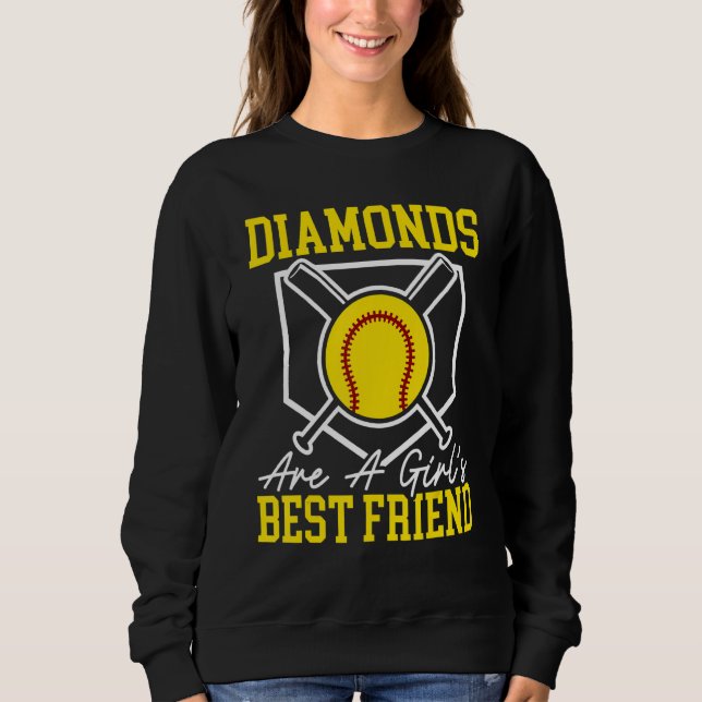 Diamanter är en flickas bästa vän-programspelare t shirt (Framsida)