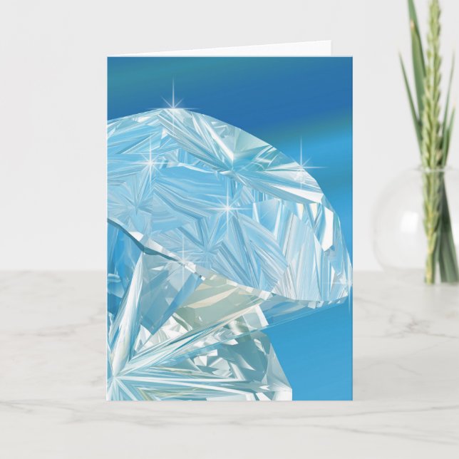 Diamanter är flickornas bästa vän kort (Framsida)