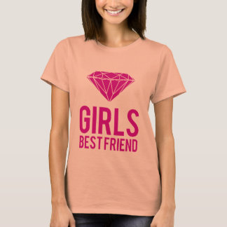 Diamanter är flickors bästa vän t-shirt