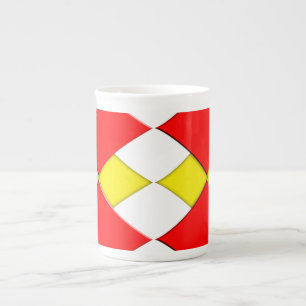 Diamanter Benporslin Mugg