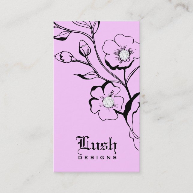 diamanter för svart | för godis 311-Lush Visitkort (Framsida)
