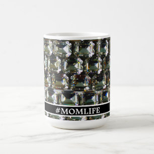 Diamanter, gemstensmycken, #MOMLIFE Kaffemugg